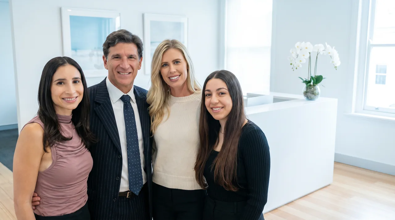 The Simons George Legal team at the firm's Bondi Junction reception.