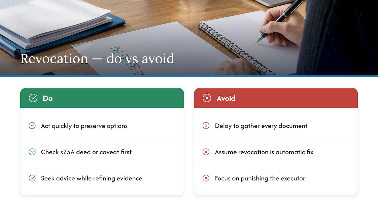What the conventional advice gets wrong about revocation — overview diagram